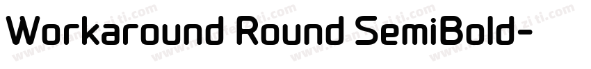 Workaround Round SemiBold字体转换